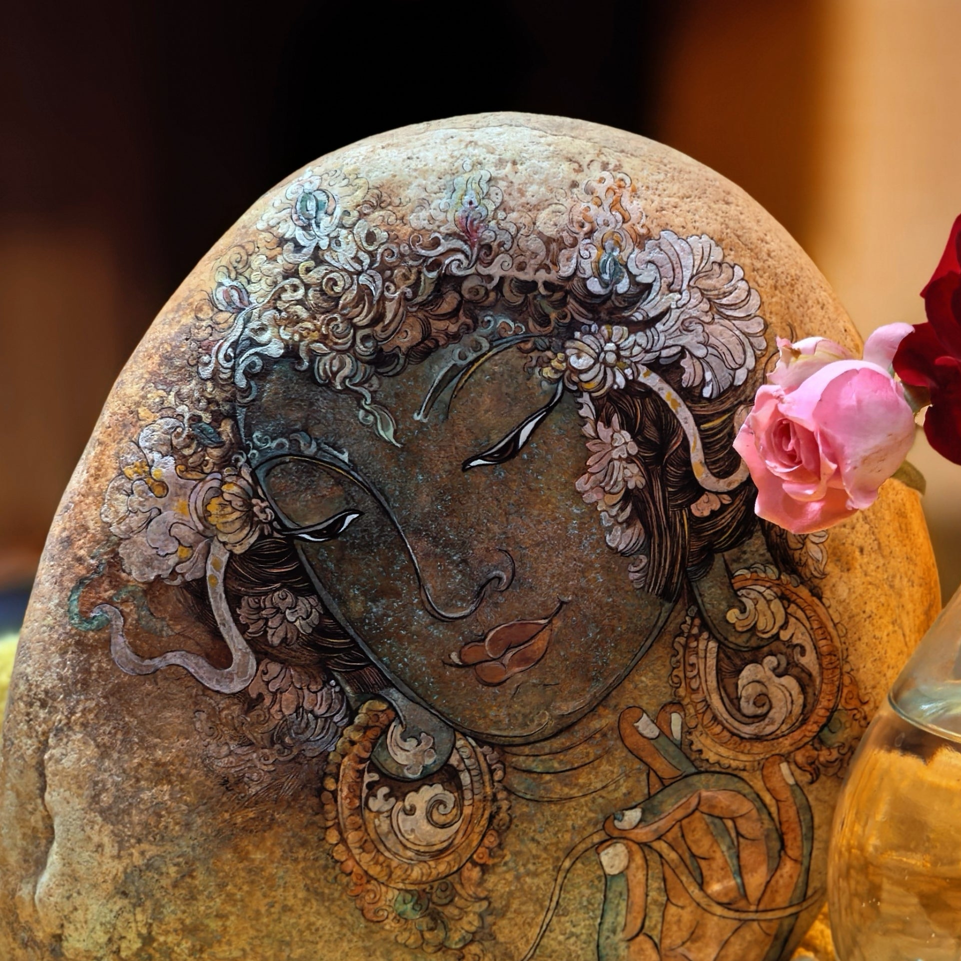 Hand-painted：Green Tara