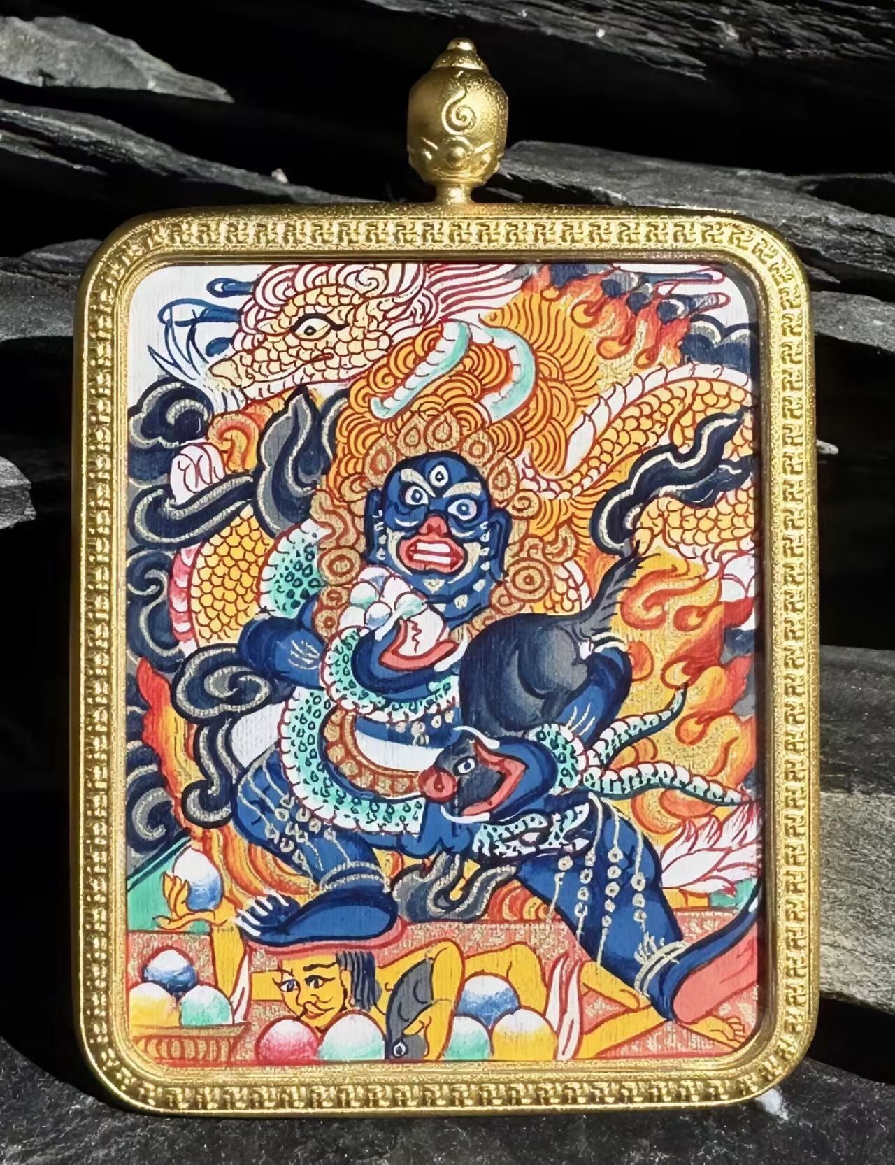 Black Jambhala-Attract Wealth, Trample Villains