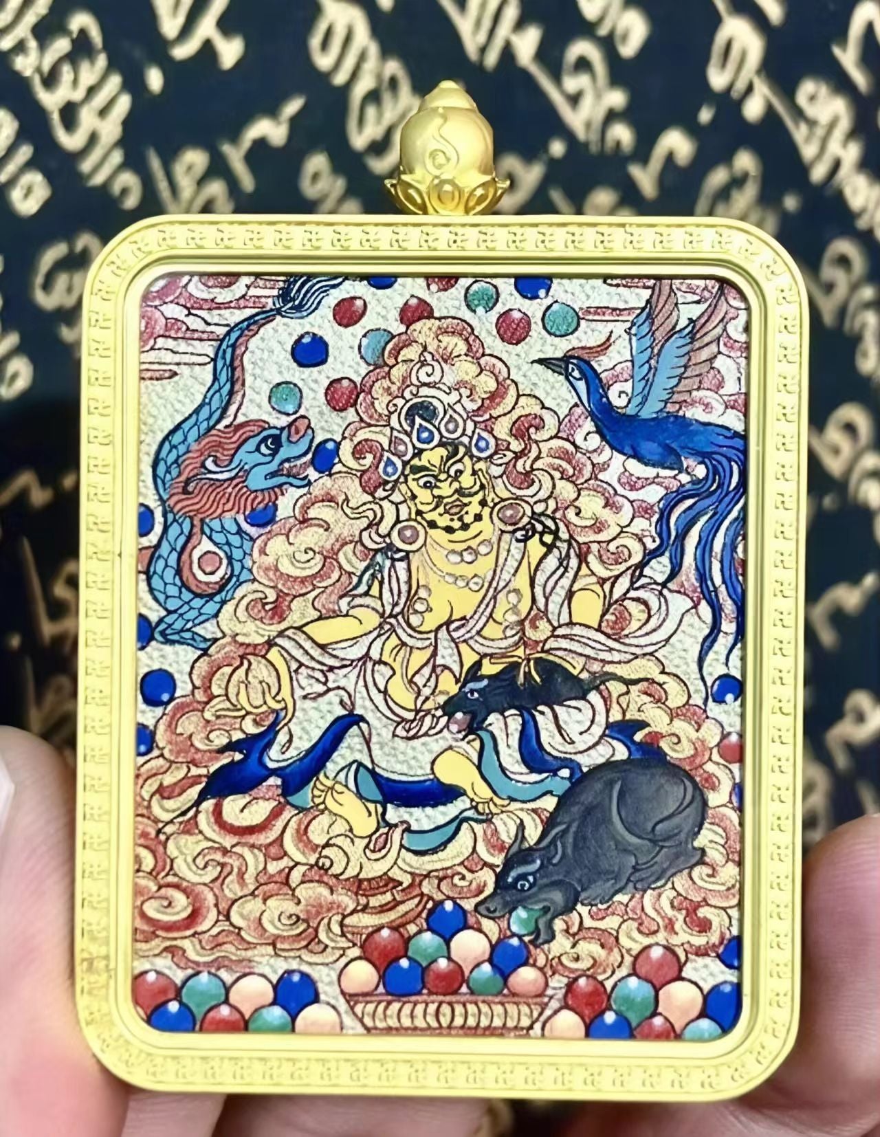 Yellow Jambhala-Attract wealth and draw in happiness