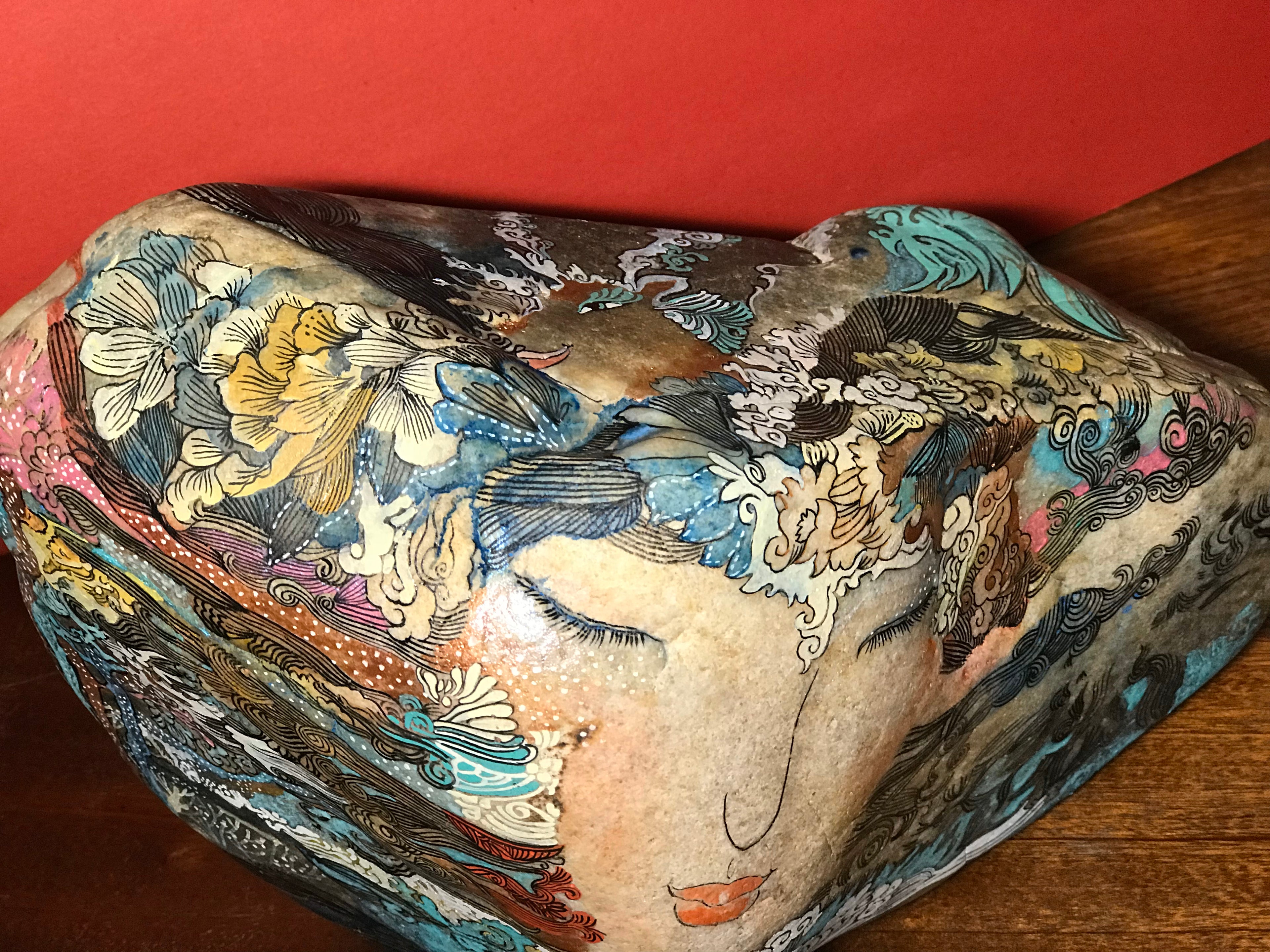 Hand-painted：Xihe, the Chinese Solar Goddess