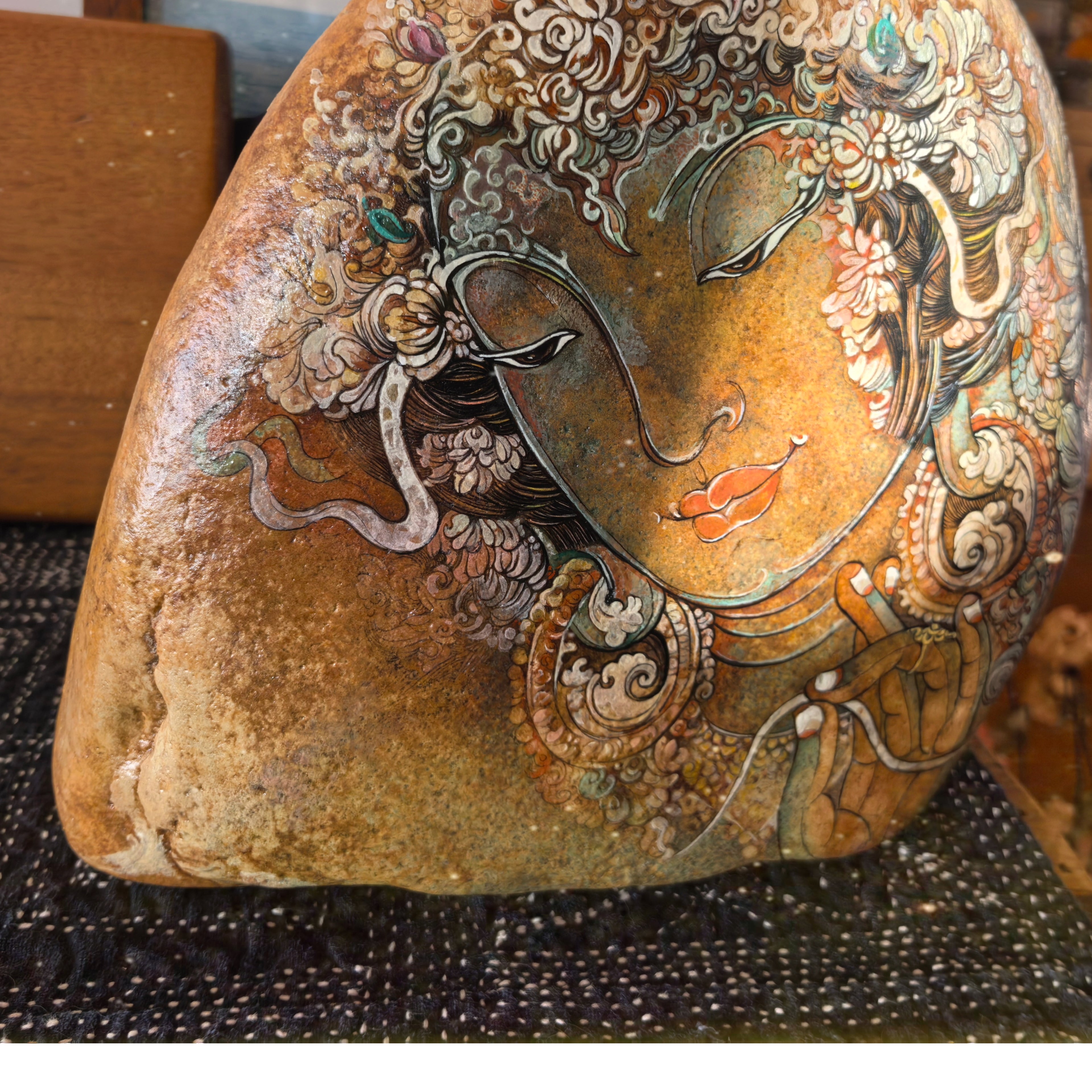 Hand-painted：Green Tara