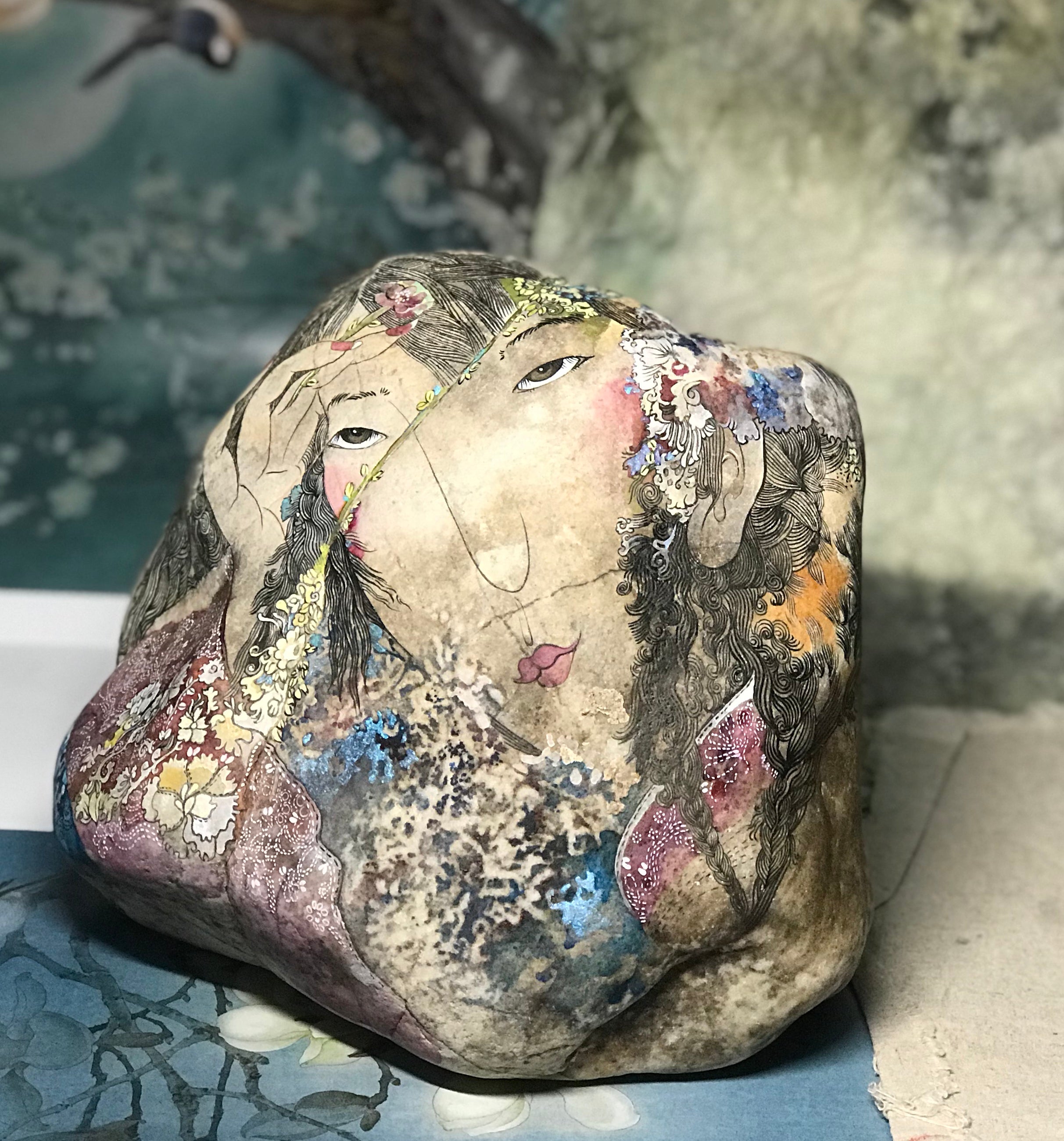 Hand-painted：Flowers in silence