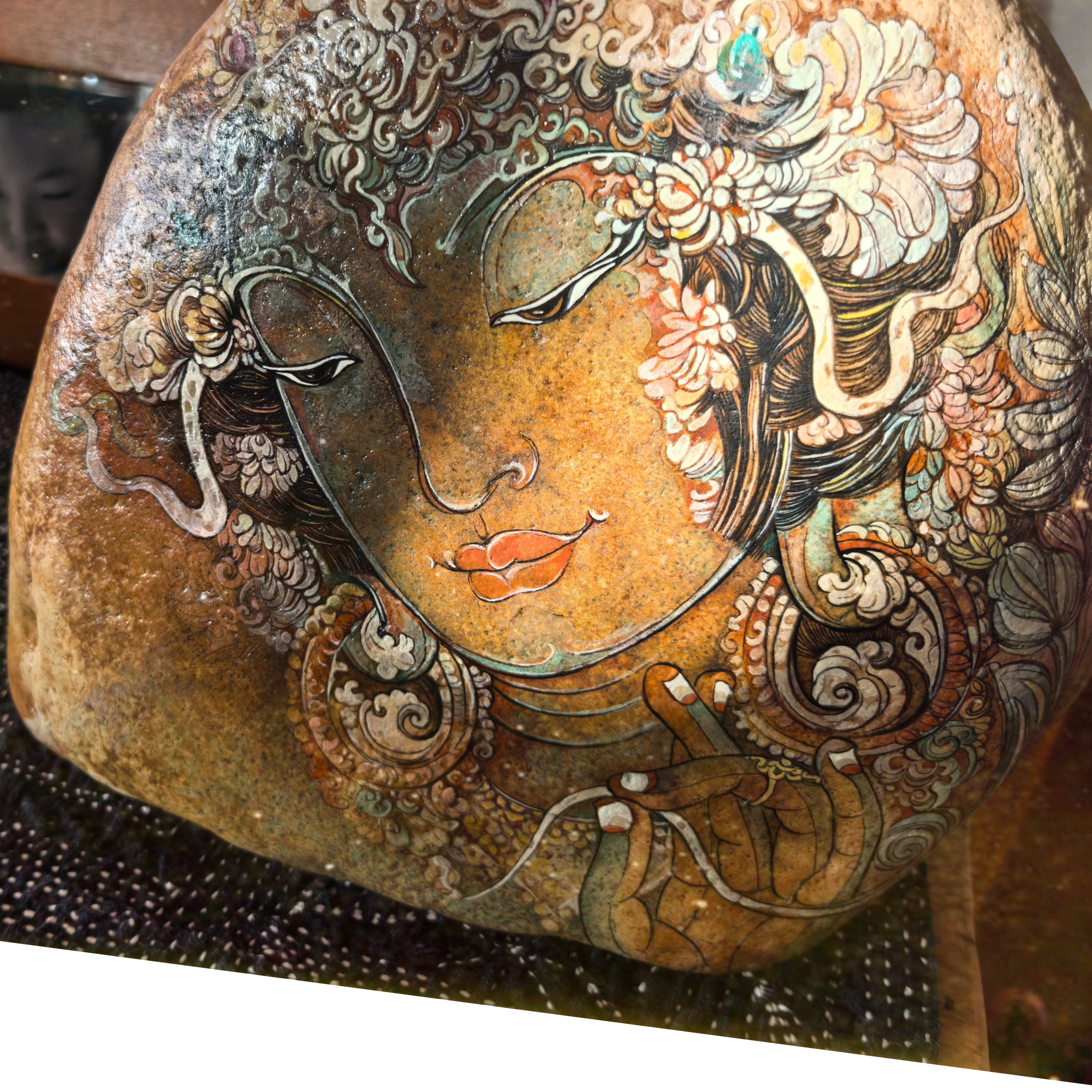 Hand-painted：Green Tara